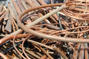image of a pile of scrap copper